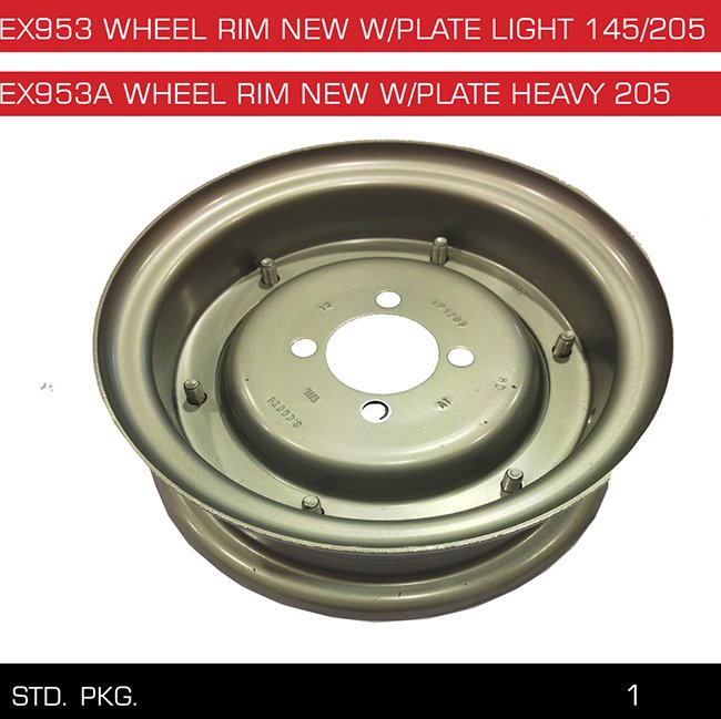 EX953 EX953A WHEEL RIM NEW W PLATE HEAVY 145 205 EX953 EX953A WHEEL RIM NEW W PLATE HEAVY 145 205
